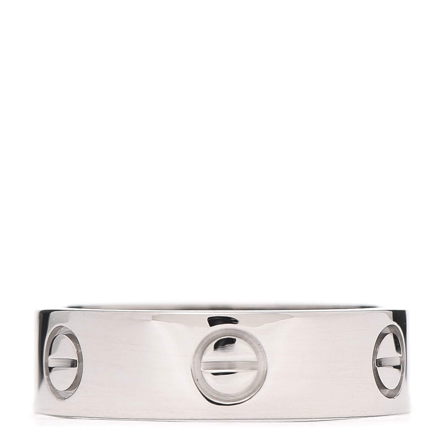 Cartier 18K White Gold 5.5mm LOVE Ring 58 8.25 3 of 4