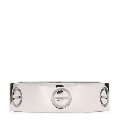 Cartier 18K White Gold 5.5mm LOVE Ring 58 8.25 3 of 4