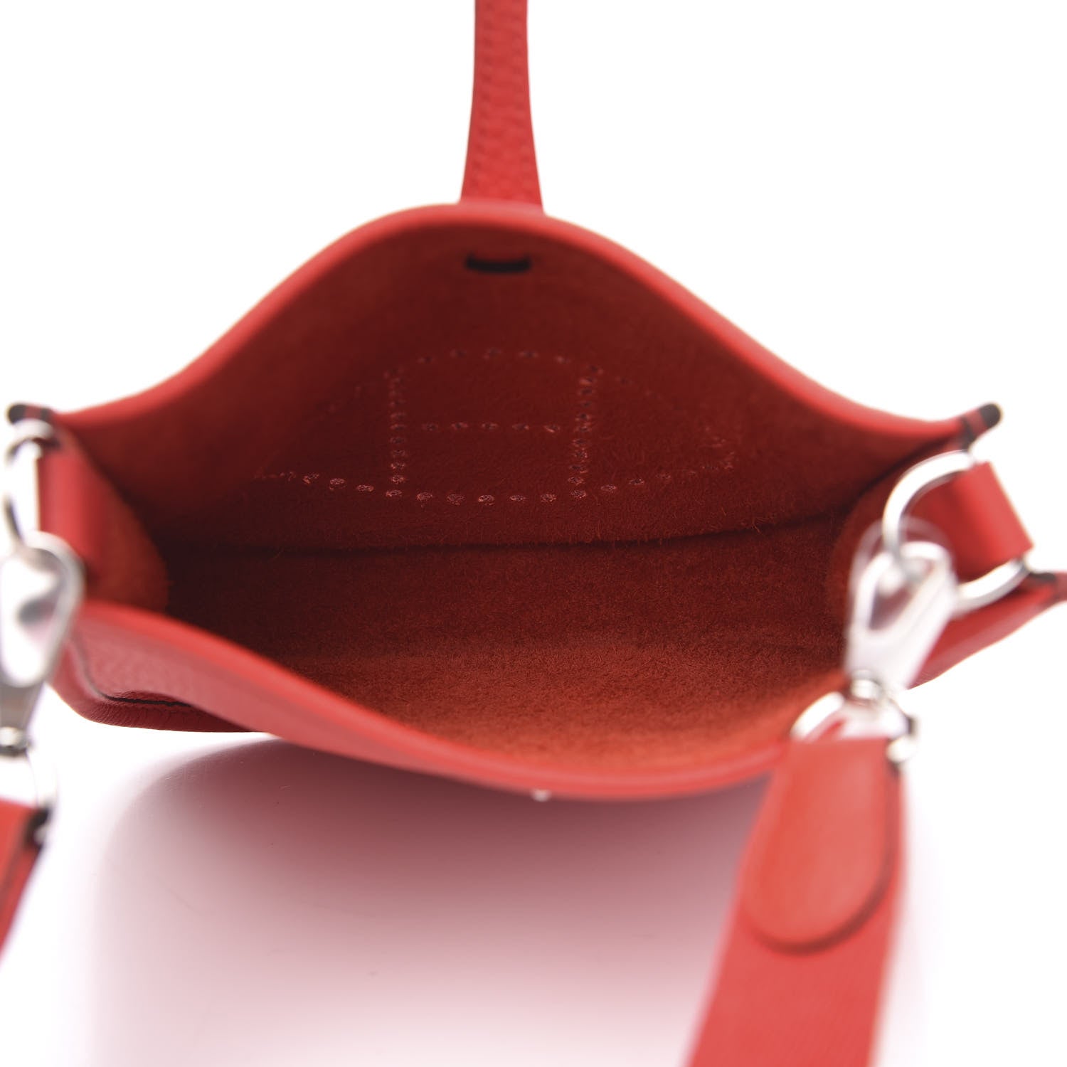 Hermes Taurillon Clemence Evelyne TPM Rouge de Coeur 5 of 9