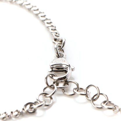 Chanel Pearl Crystal CC Bracelet Silver 4 of 5