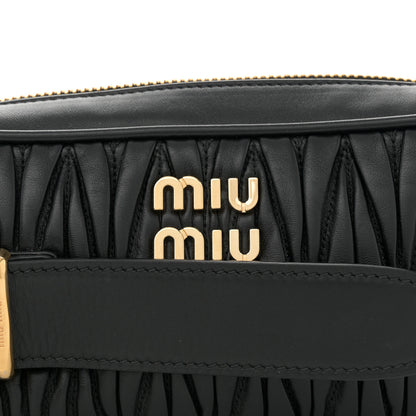 Miu Miu Nappa Matelasse Business Clutch Black 7 of 10