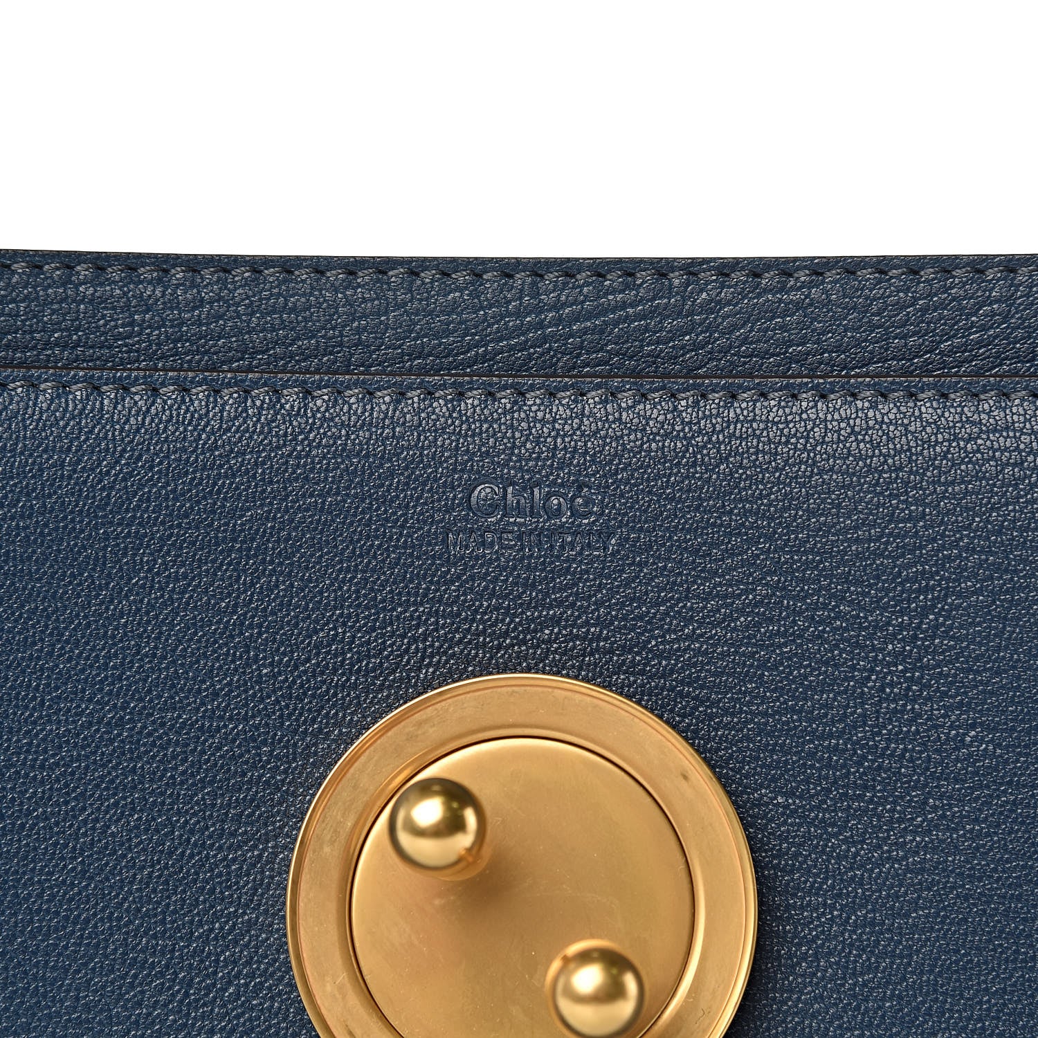Chloe Goatskin Medium Mily Shoulder Bag Denim Blue 9 of 9