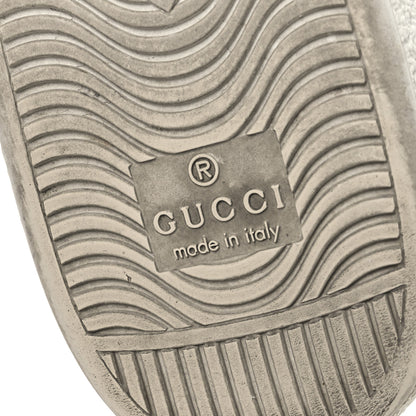 Gucci Calfskin Crocodile Web Womens Ace Sneakers 36 White Green 8 of 14