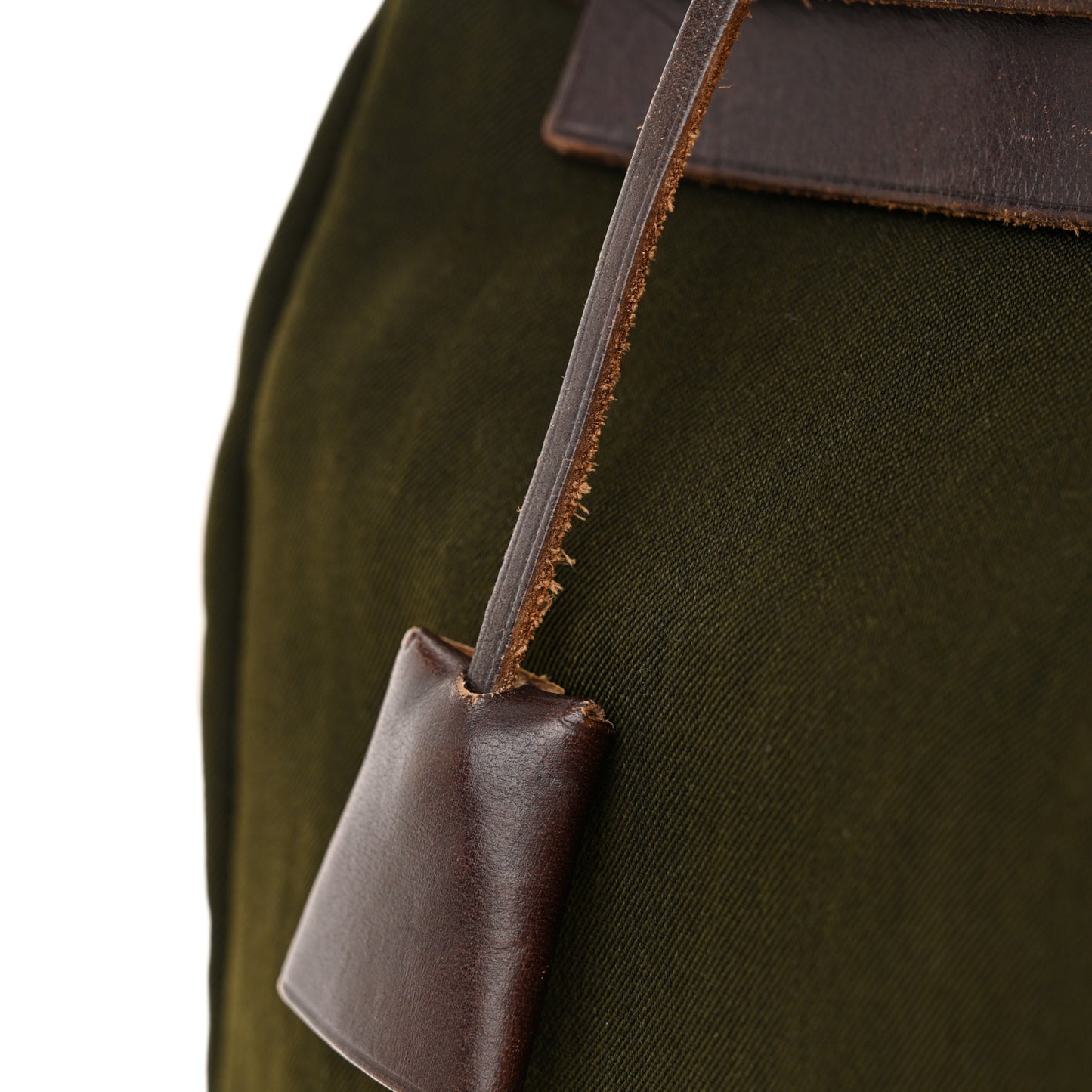 Toile Vache Calfskin Herbag 30 PM Backpack Kaki Ebene