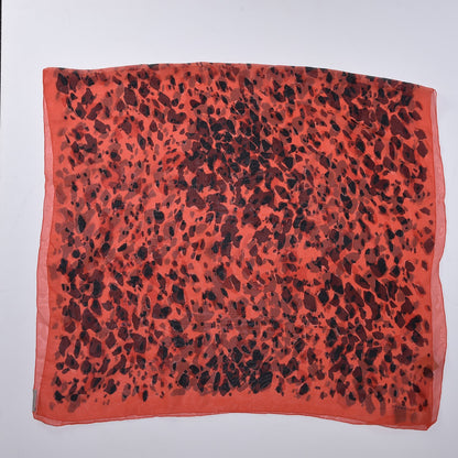 Burberry Silk Animal Print Scarf Bright Peony 3 of 6