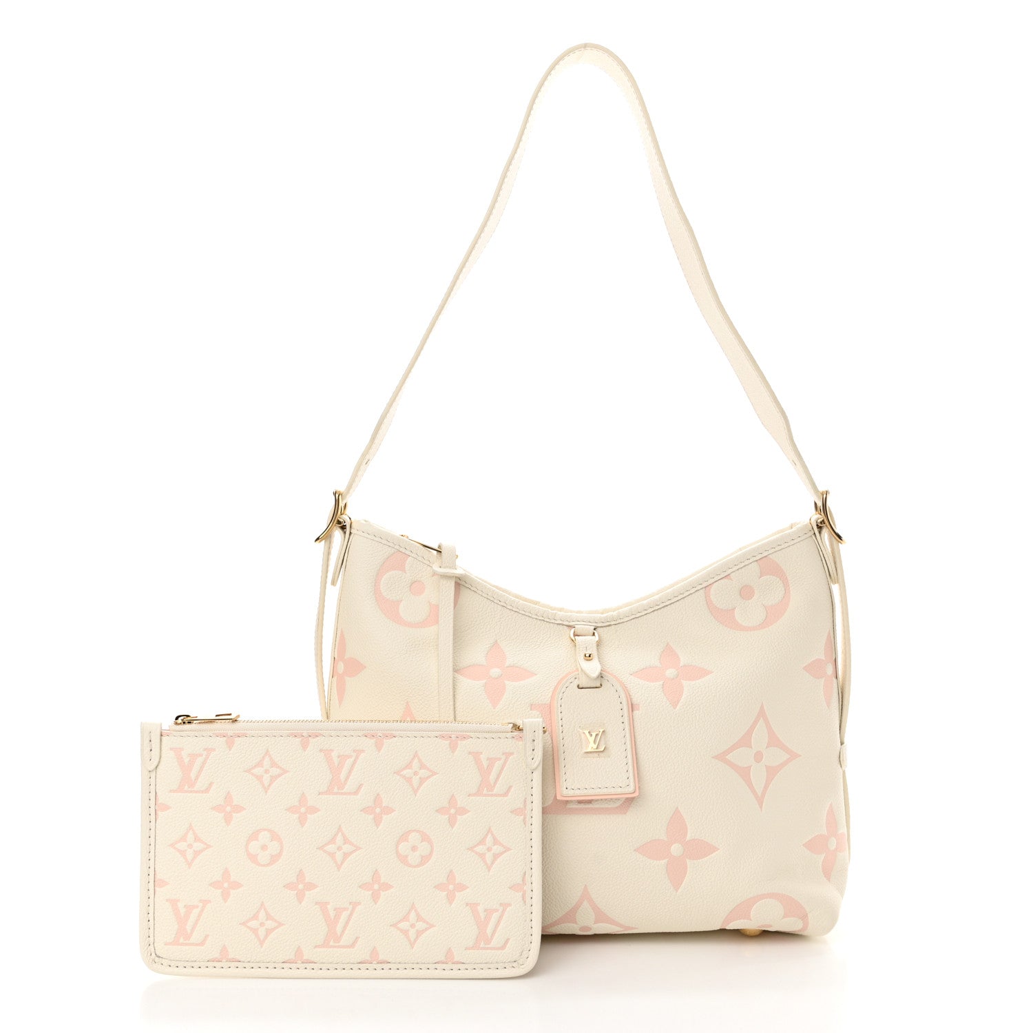 Louis Vuitton Empreinte Monogram Giant CarryAll PM Latte Chamallow 3 of 10
