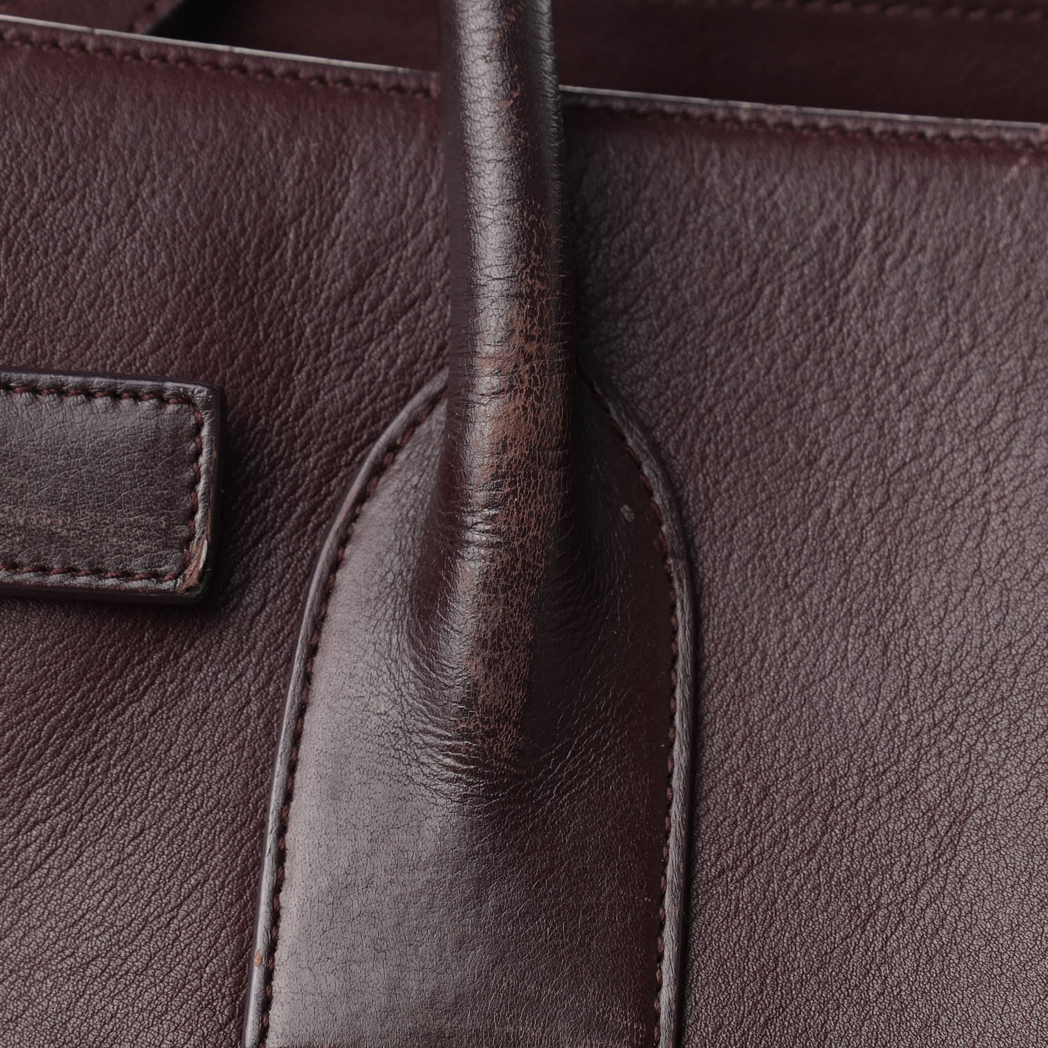 Saint Laurent Calfskin Small Sac De Jour Amarena 21 of 22