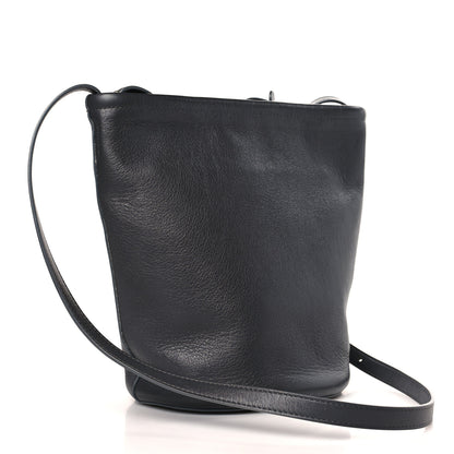 Mansur Gavriel Pebbled Calfskin Zip Bucket Bag Aglio 3 of 9