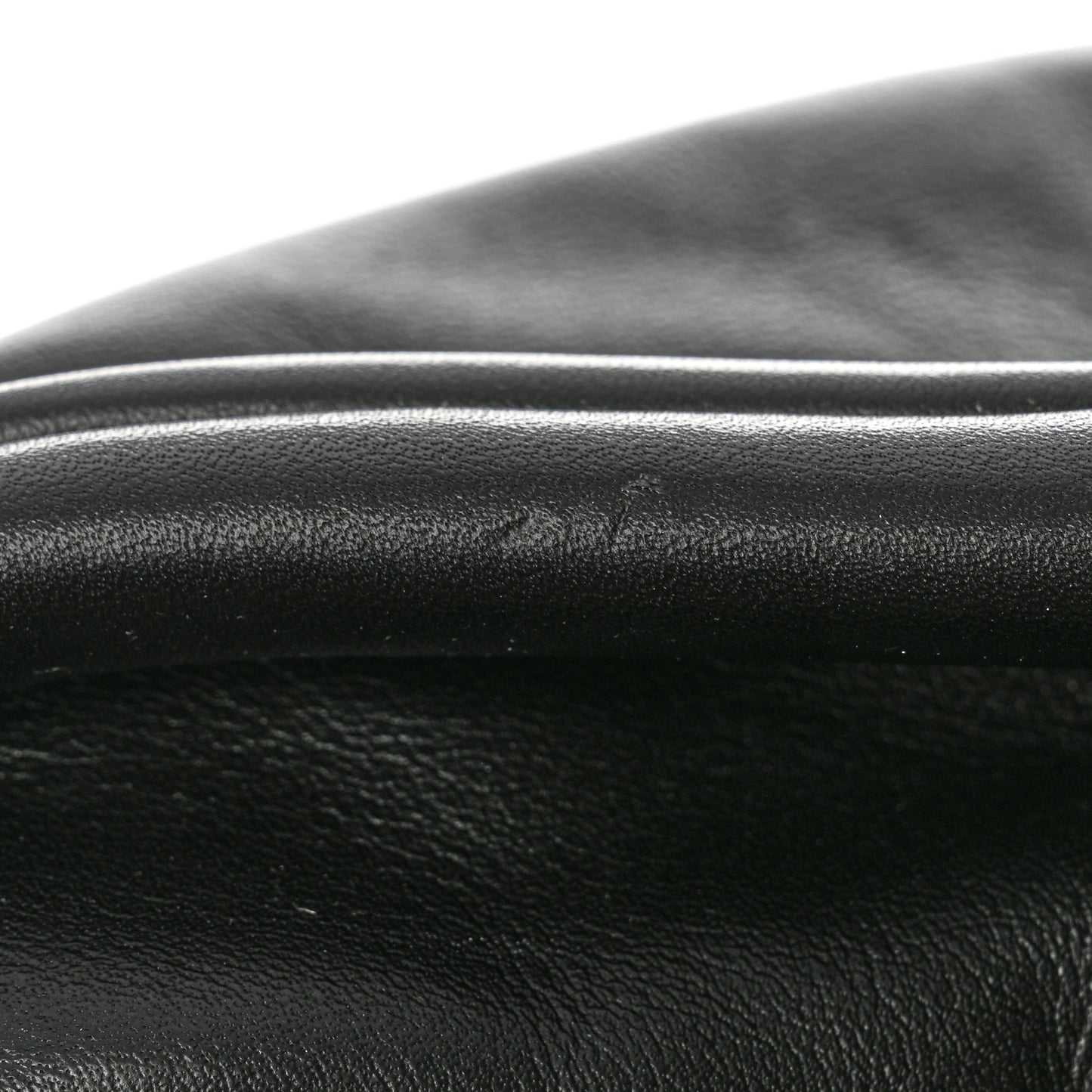 Smooth Butter Calf The Pouch Oversized Clutch Black