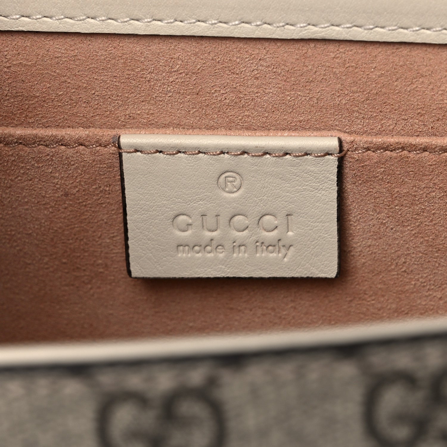 Gucci GG Supreme Monogram Calfskin Small Padlock Shoulder Bag Beige Mystic White Sun Oil 6 of 10