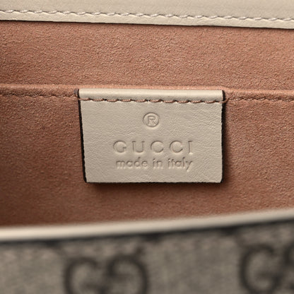 Gucci GG Supreme Monogram Calfskin Small Padlock Shoulder Bag Beige Mystic White Sun Oil 6 of 10