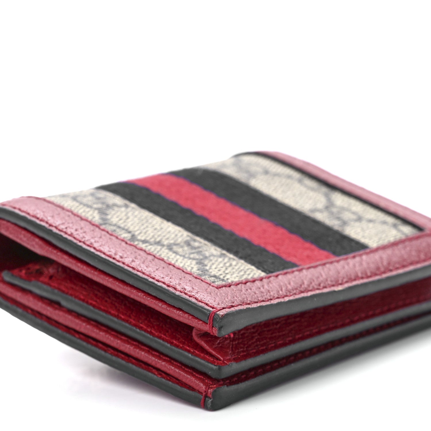 Gucci GG Supreme Monogram Queen Margaret Card Case Red 11 of 13