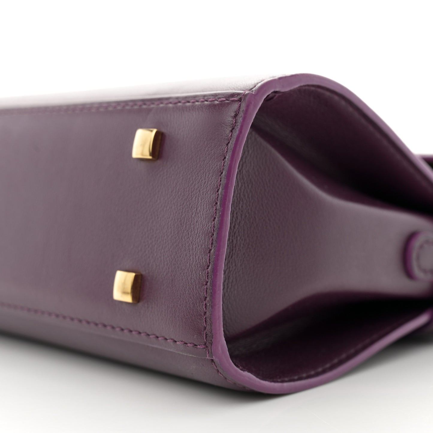 Smooth Calfskin Mini Tempete Satchel Prune