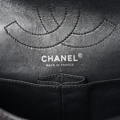 Chanel Metallic Aged Calfskin Quilted 2.55 Reissue 226 Flap Dark Silver 6 of 10