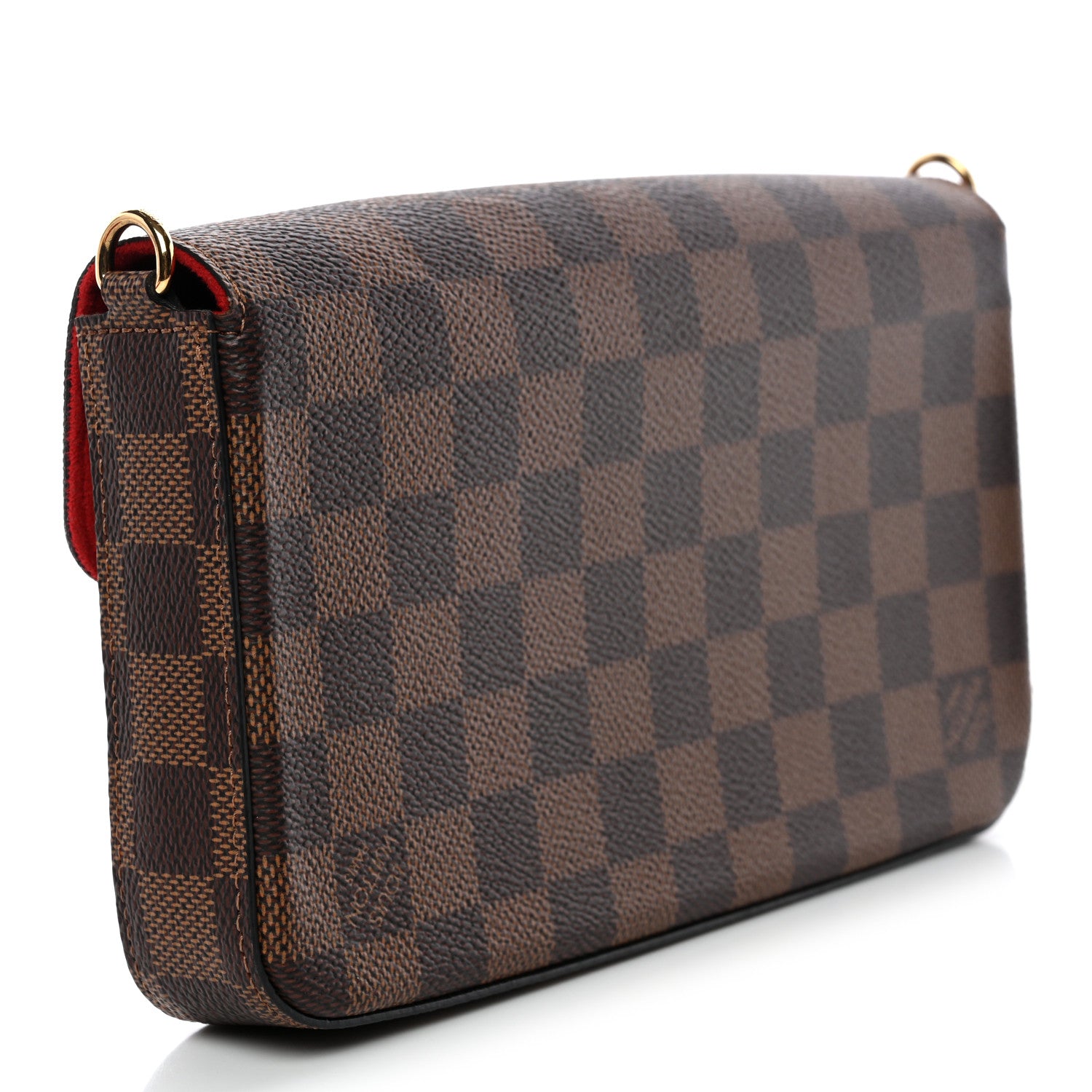 Louis Vuitton Damier Ebene Pochette Felicie Chain Wallet 4 of 11