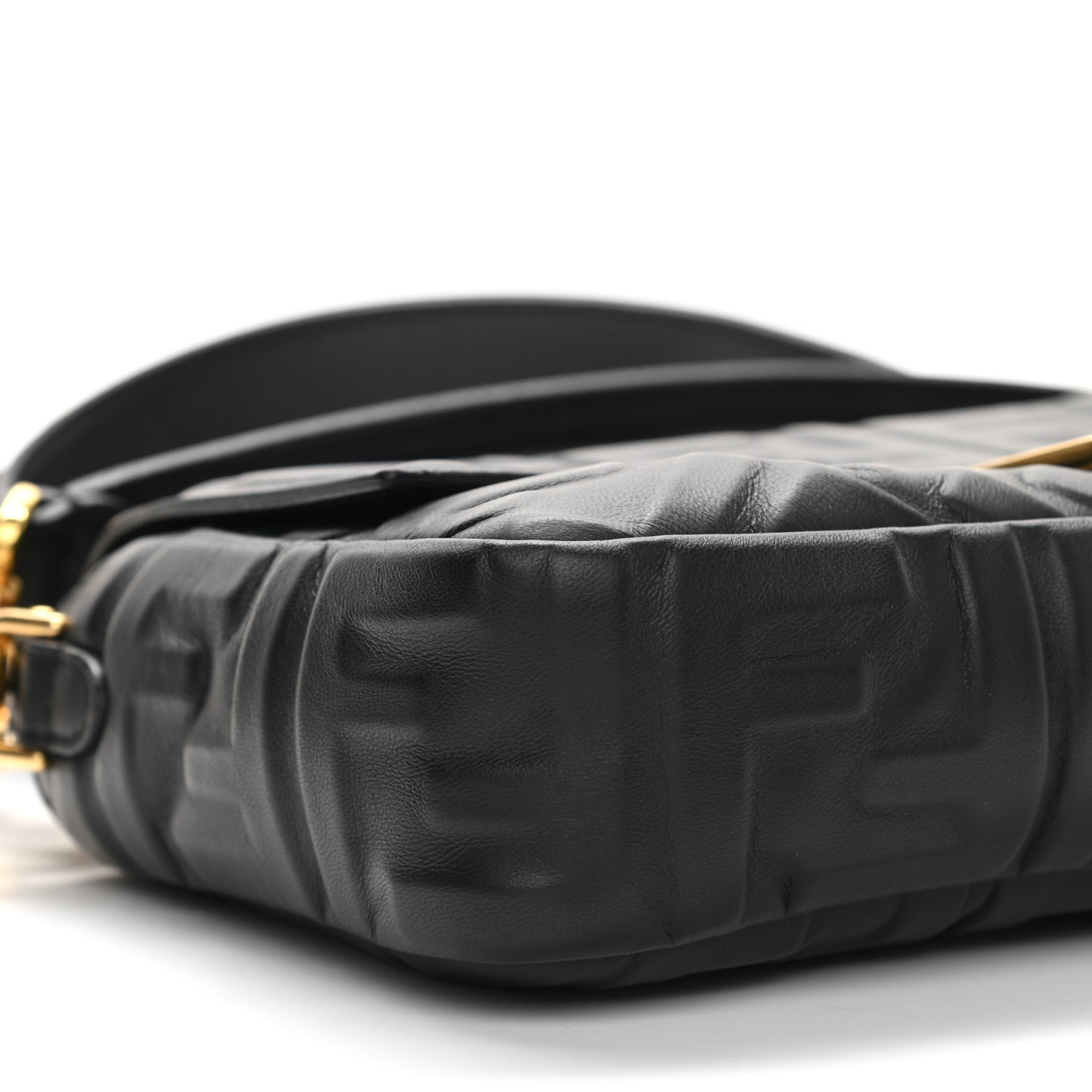 Nappa FF 1974 Embossed Baguette Black