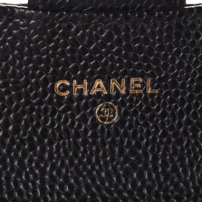 Chanel Caviar Quilted Flap Card Holder Black 6 of 9