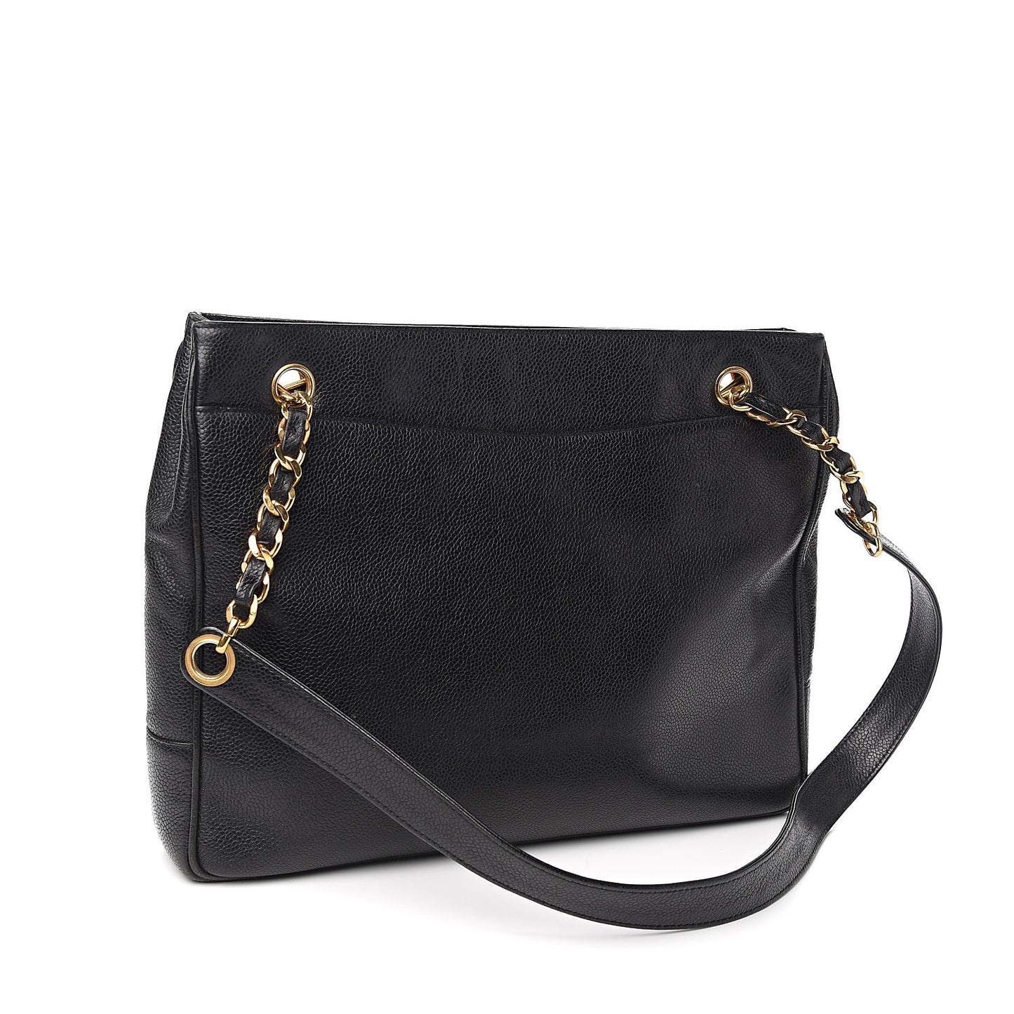 Caviar CC Shoulder Bag Black