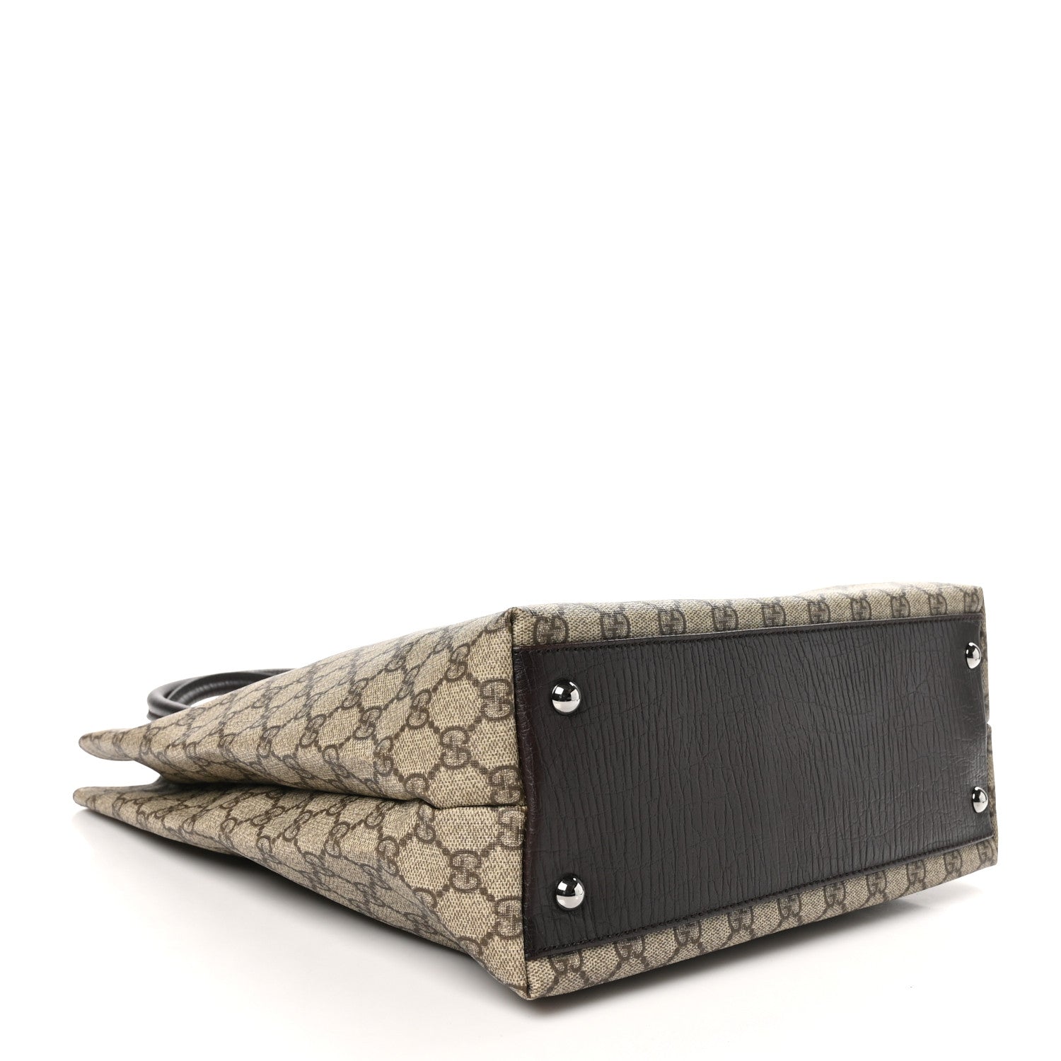 Gucci GG Plus Monogram Small Vertical Tote Dark Brown 4 of 11