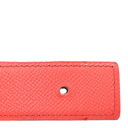 Hermes Swift Epsom 32mm H Belt 90 36 Vermillon Rose Jaipur 7 of 8