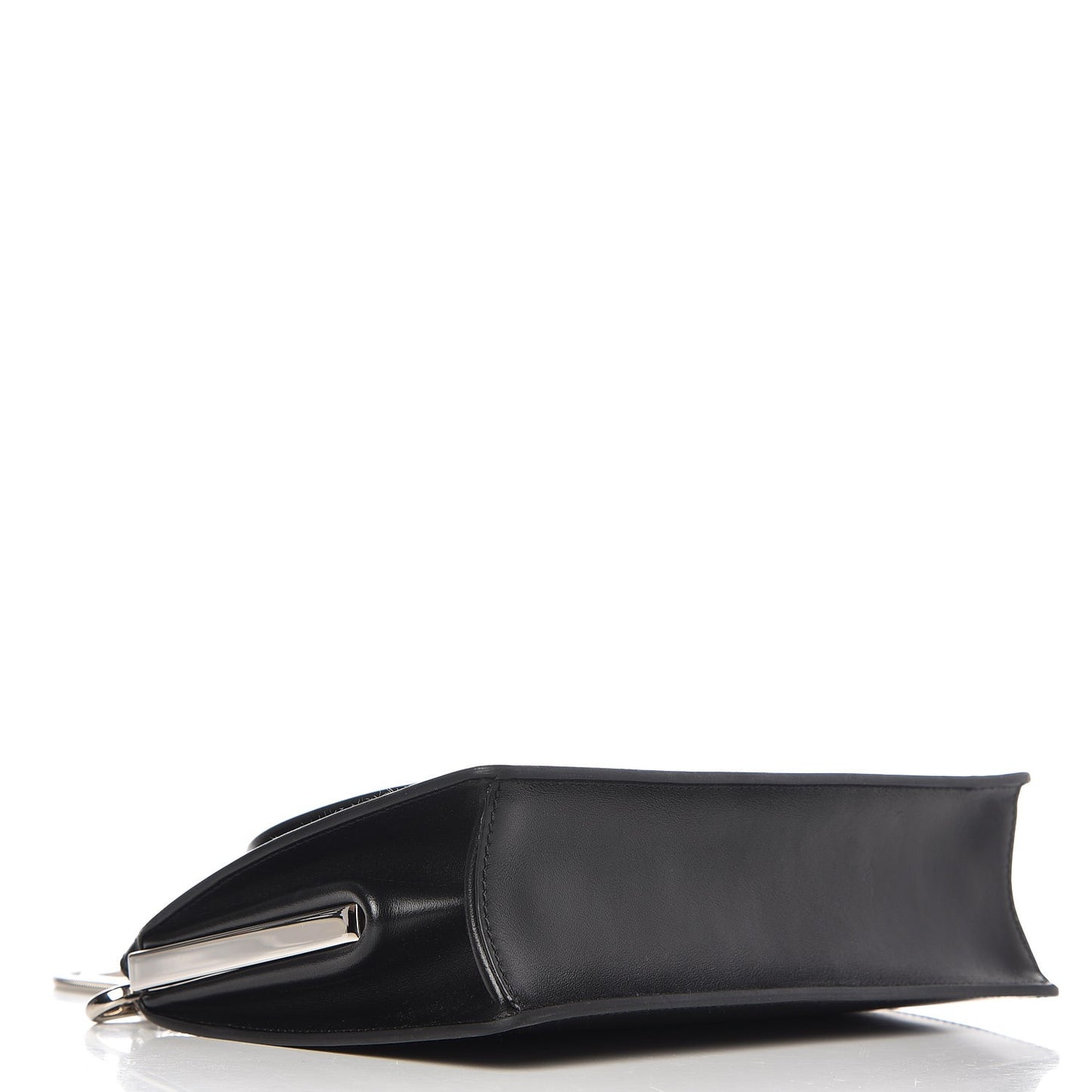 Spazzolato Envelope Crossbody Clutch Nero Black