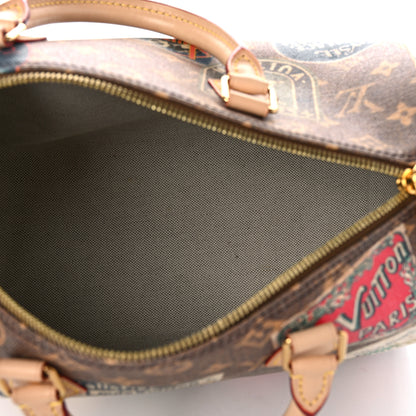 Louis Vuitton Monogram Hotel Labels Speedy Bandouliere 30 5 of 8