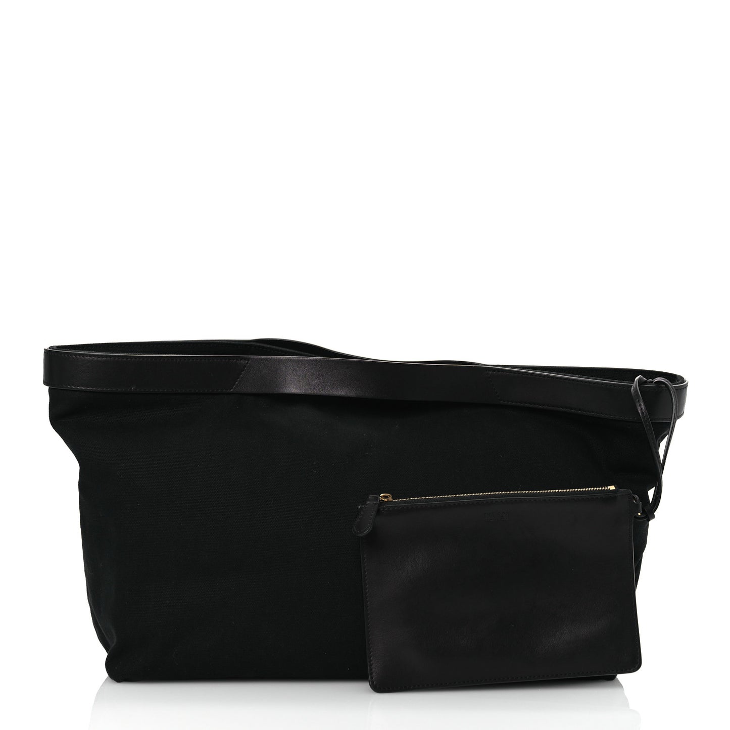 Canvas Calfskin Kit Tote Black