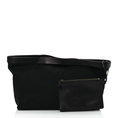 The Row Canvas Calfskin Kit Tote Black 3 of 10