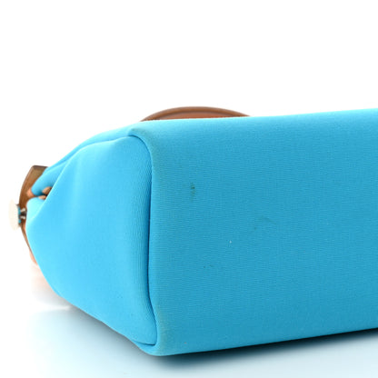 Hermes Toile Officier Vache Hunter Verso Herbag Zip Retourne PM 31 Bleu Azteque Menthe 11 of 15