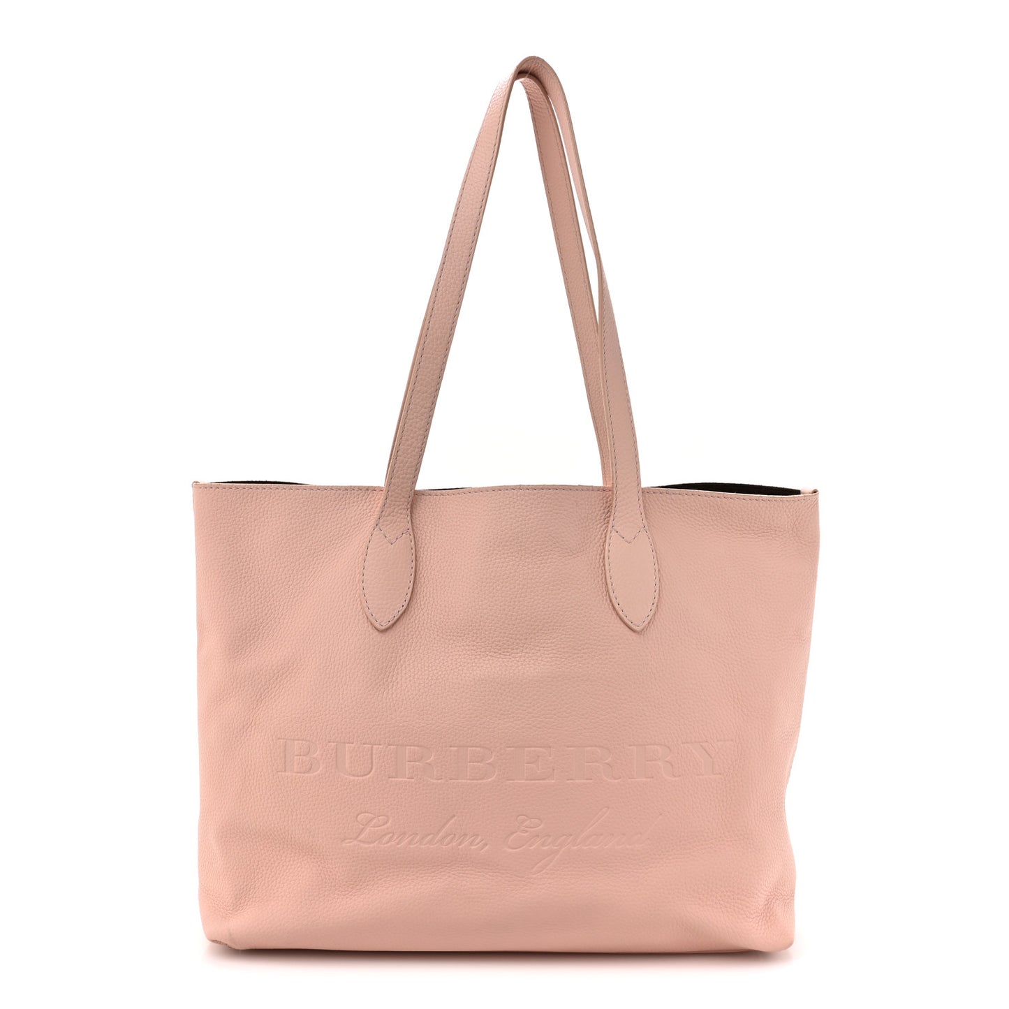 Grainy Calfskin Remington Tote Pale Ash Rose