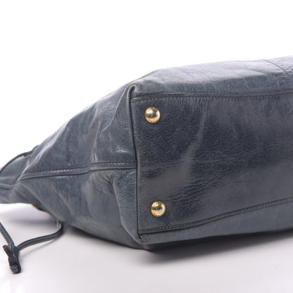 Prada Vitello Shine Tote Denim 20 of 21