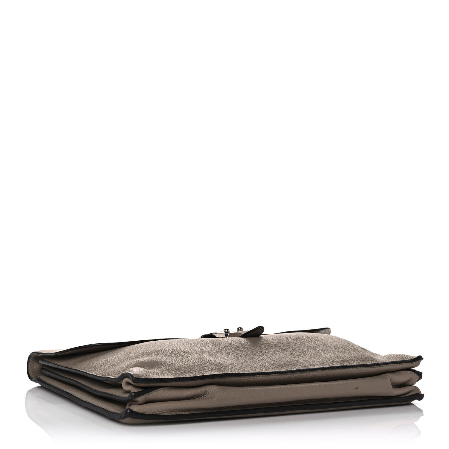 Hermes Taurillon Clemence Sac A Depeche 38 Briefcase Gris Tourterelle 4 of 11