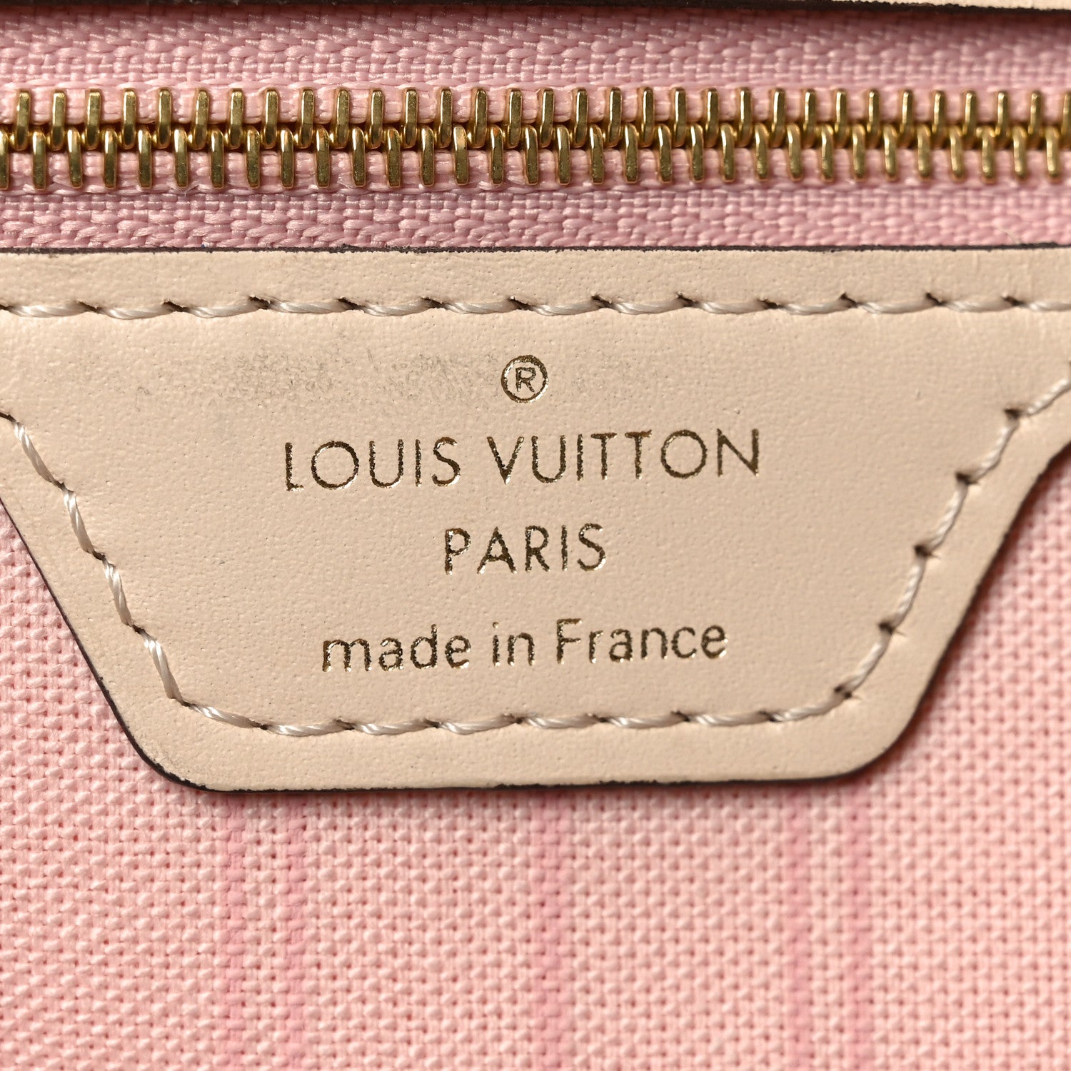 Louis Vuitton Damier Azur Braided Neverfull MM Pink 6 of 10
