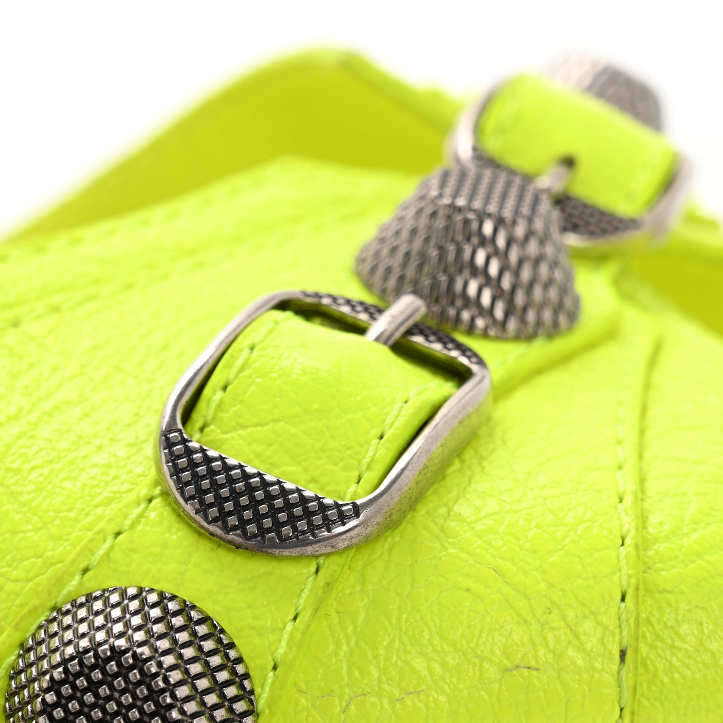 Agneau Arena Cagole 50mm Slide Sandals 40 Fluo Yellow