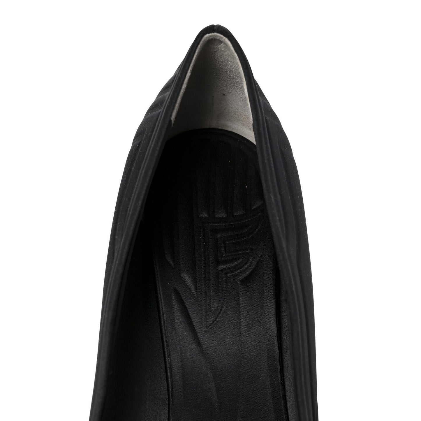 Satin Crystal Embellished FFreedom Pumps 37 Black