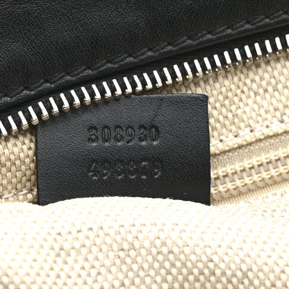 Gucci Monogram Canvas Messenger Bag Black 7 of 11
