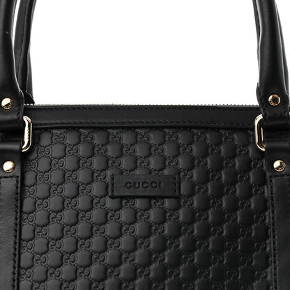 Gucci Soft Microguccissima Small Zippered Satchel Black 8 of 10