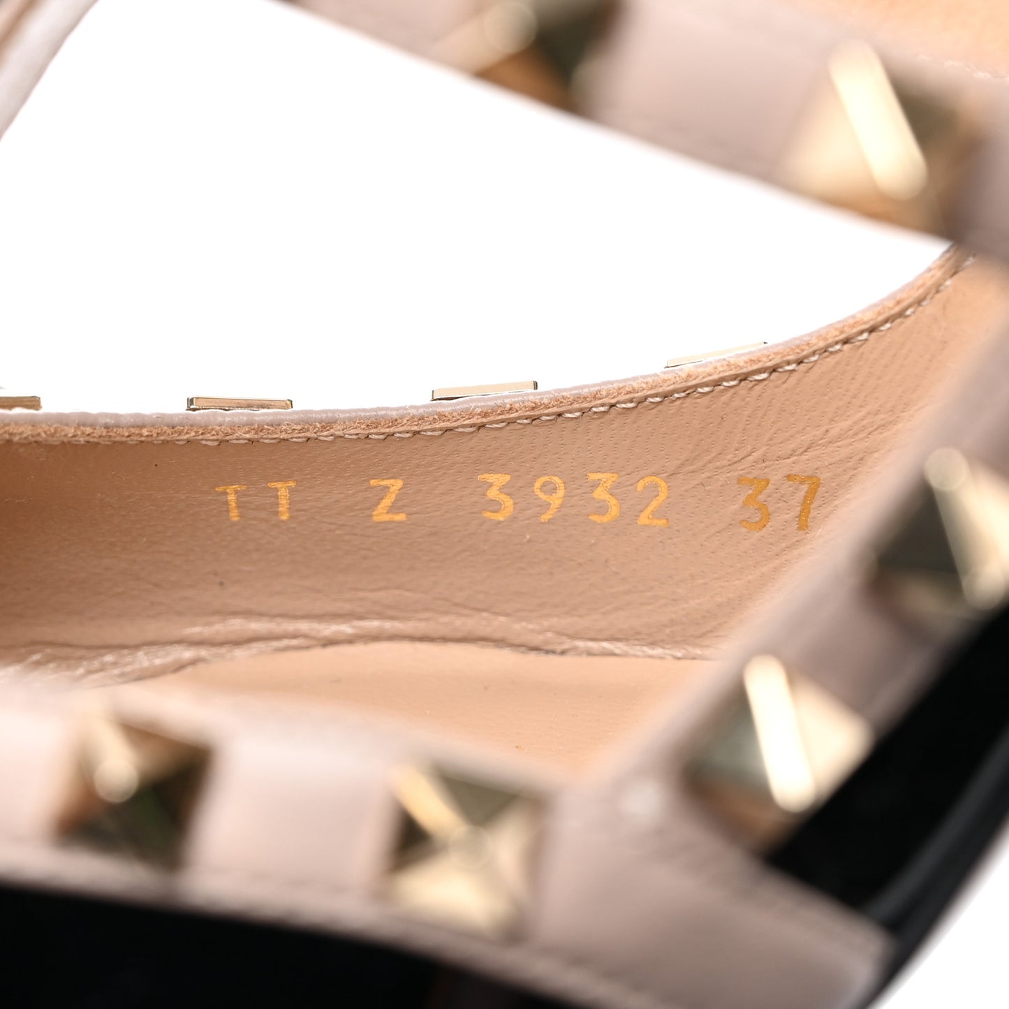 Patent Nappa Rockstud Ankle Strap 100mm Pumps 37 Black Poudre