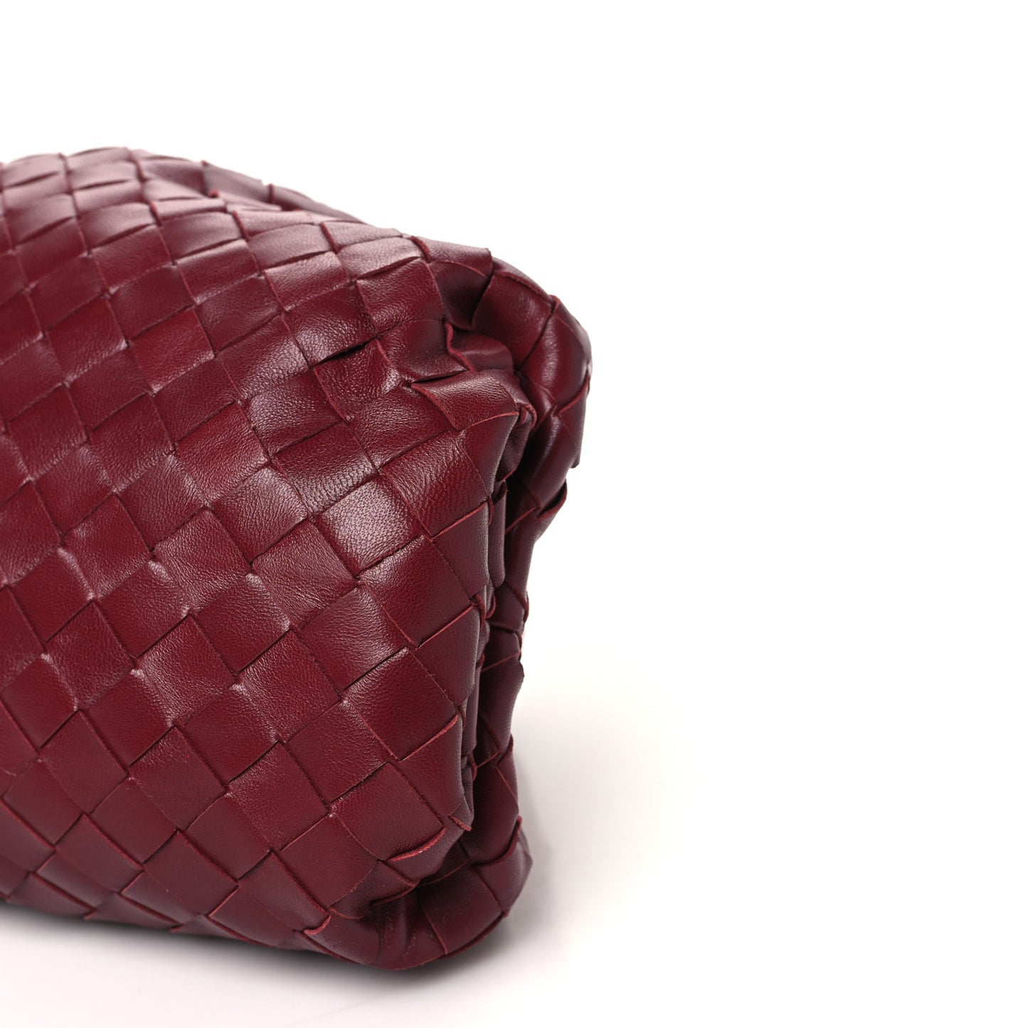 Nappa Maxi Intrecciato The Pouch Oversized Clutch Bordeaux
