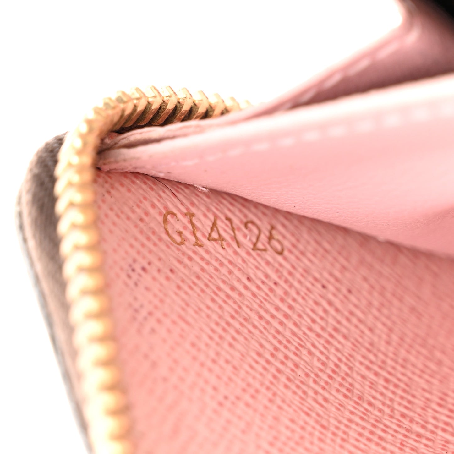 Damier Ebene Clemence Wallet Rose Ballerine