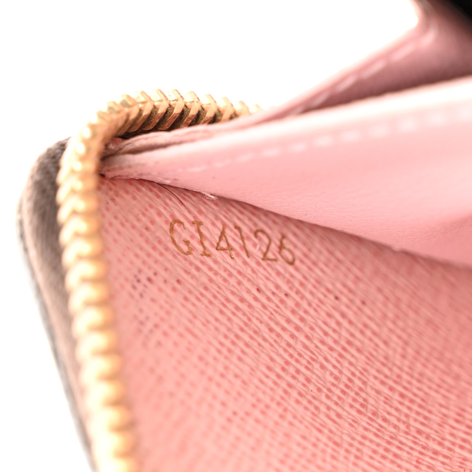 Louis Vuitton Damier Ebene Clemence Wallet Rose Ballerine 7 of 8