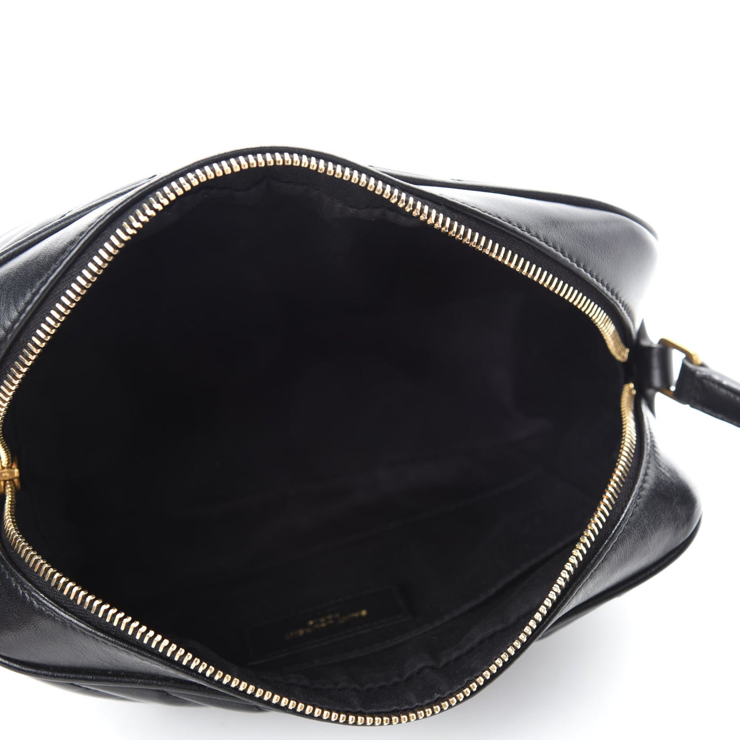 Calfskin Matelasse Monogram Lou Camera Bag Black