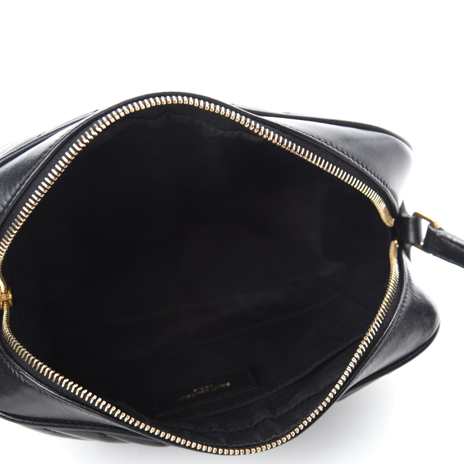 Saint Laurent Calfskin Matelasse Monogram Lou Camera Bag Black 5 of 12