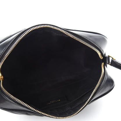 Saint Laurent Calfskin Matelasse Monogram Lou Camera Bag Black 5 of 12
