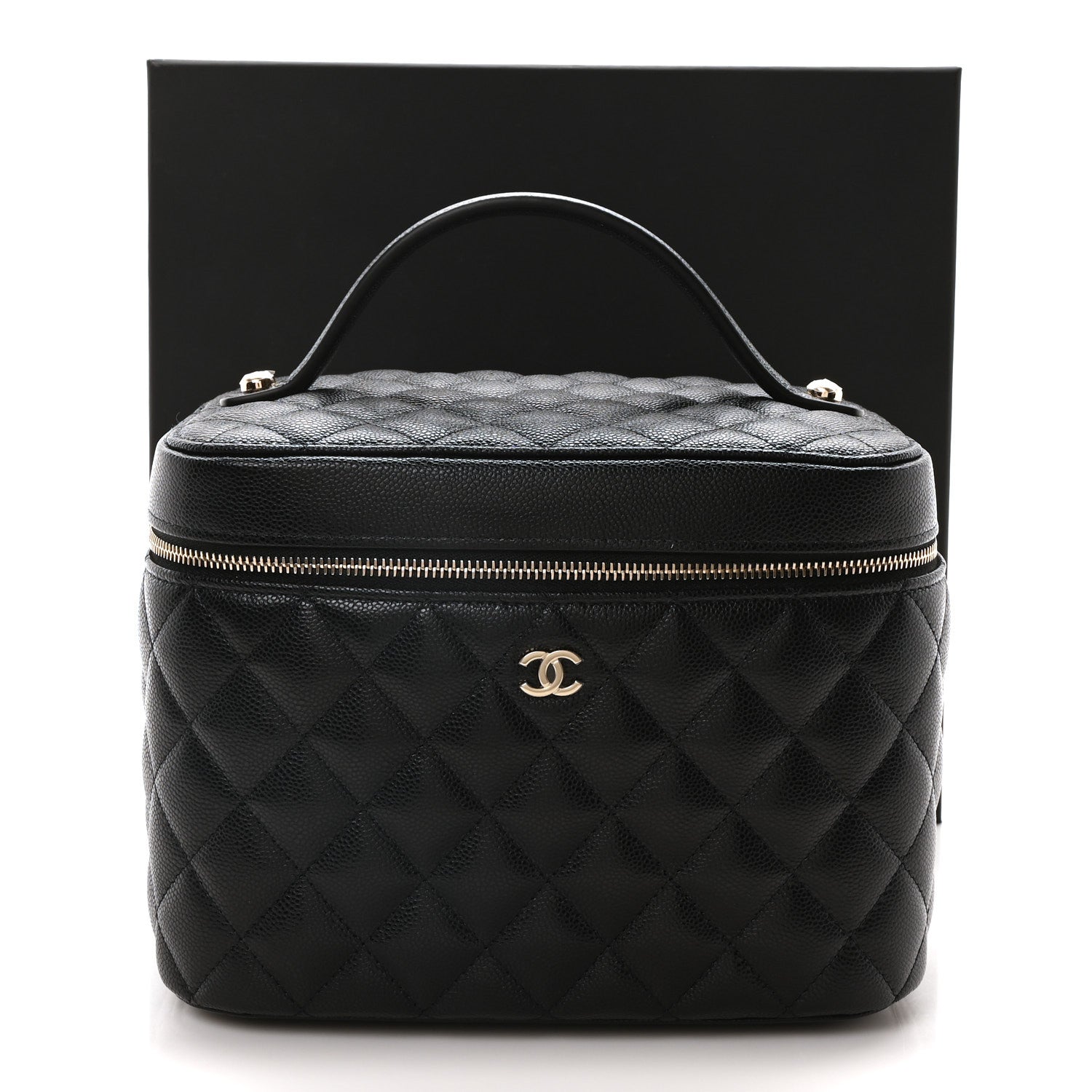 Chanel Caviar Quilted Large Vanity Pouch Black 11 of 11
