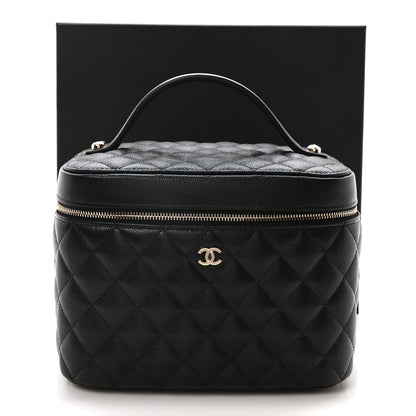 Chanel Caviar Quilted Large Vanity Pouch Black 11 of 11