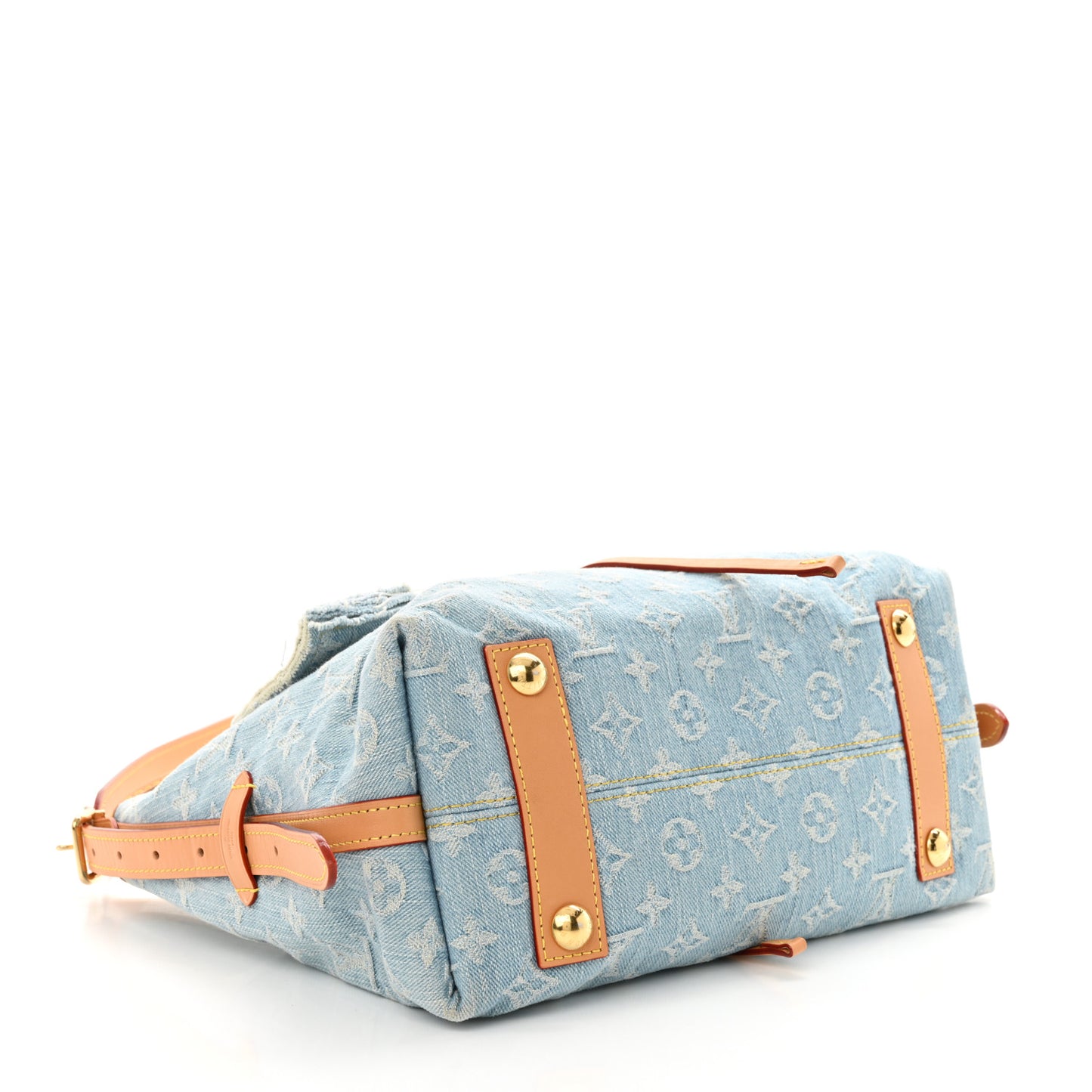 Monogram Denim CarryAll PM Sky Blue