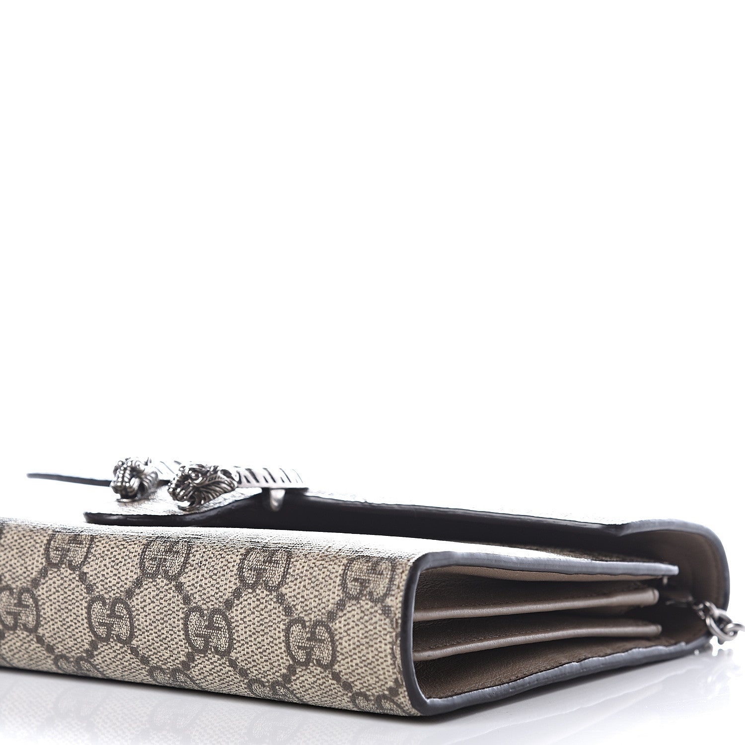 Gucci GG Supreme Monogram Mini Dionysus Chain Wallet Beige Taupe 8 of 10
