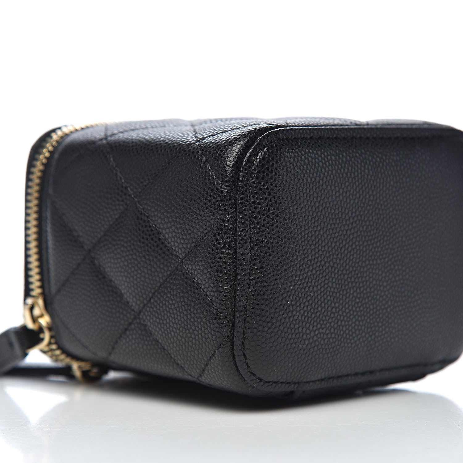 Chanel Caviar Quilted Mini Vanity Case With Chain Black 8 of 10