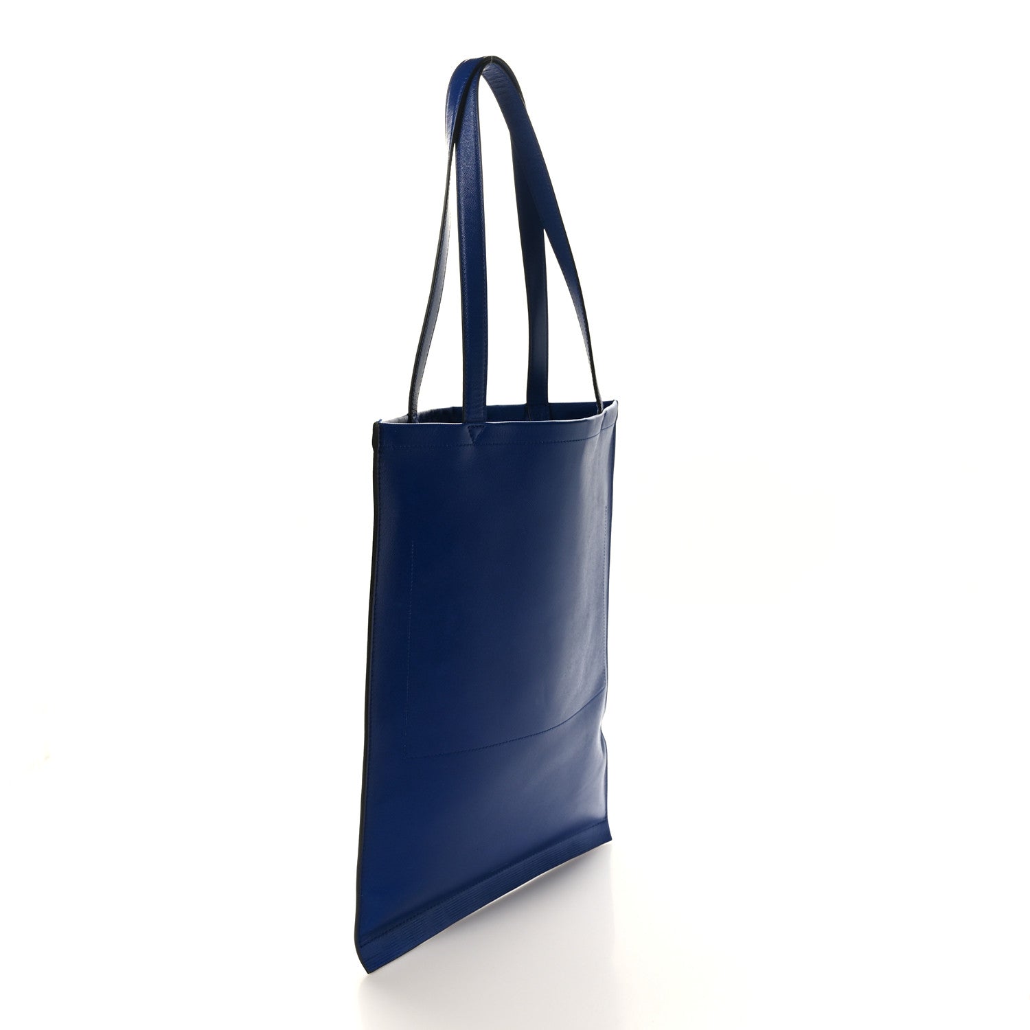 Burberry E-Canvas Slogan Book Tote Blue 3 of 8